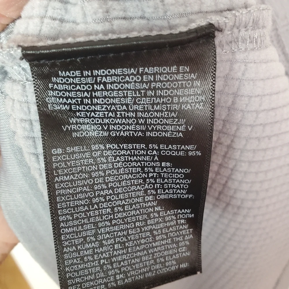 The North Face fleece really polyester
